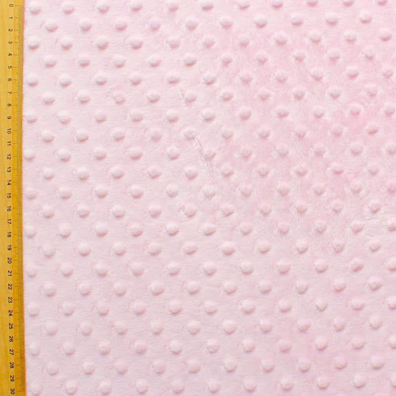 Pink Minky velvet fabric