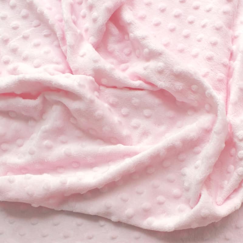 Pink Minky velvet fabric