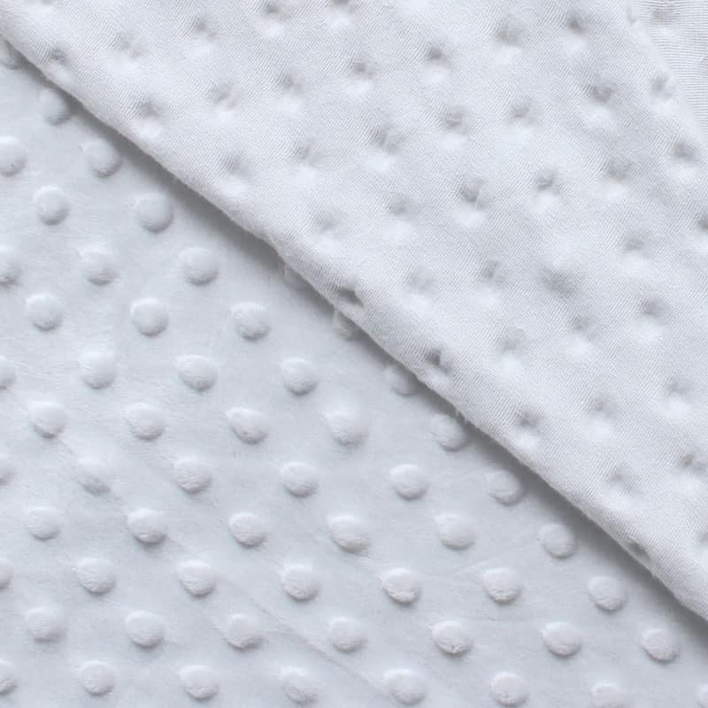 Gray Minky velvet fabric