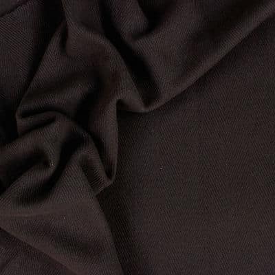 Bruin en zwart chevrons wol en polyester stof