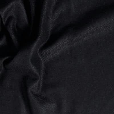 Tissu en laine épais noir
