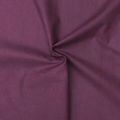 Cretonne fabric - plain plum