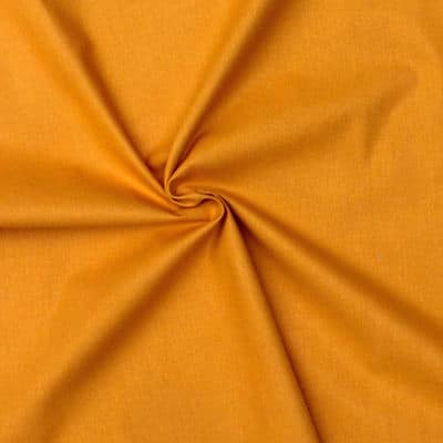 Cretonne fabric - plain saffron yellow