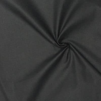 Cretonne fabric - plain coal grey