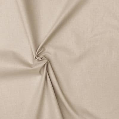 Cretonne fabric - plain linen beige