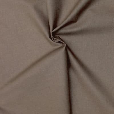 Cretonne fabric - plain elephant brown