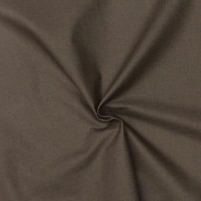 Cretonne fabric - plain taupe brown