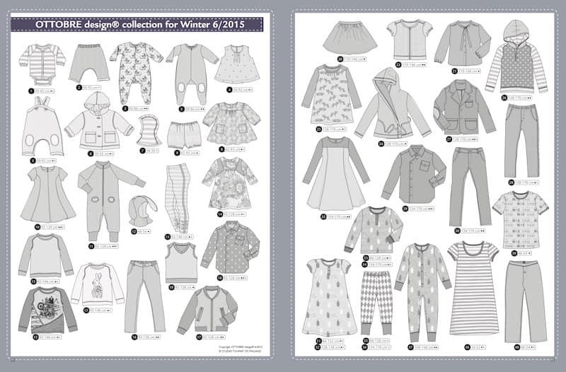Sewing magazine Ottobre design Women - Autumn/winter 5/2015