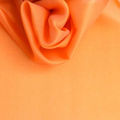 Organza fabric in 100% silk apricot color