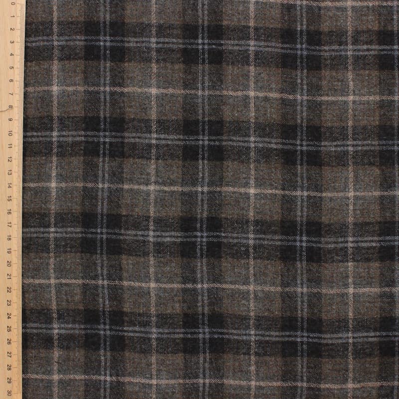 Checkered wool fabric for Scarfs