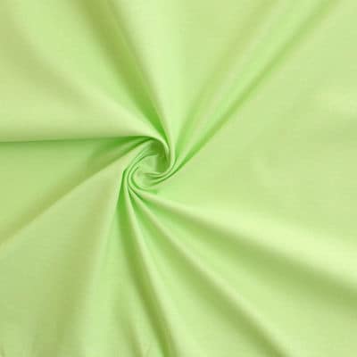 Tissu cretonne uni vert anis