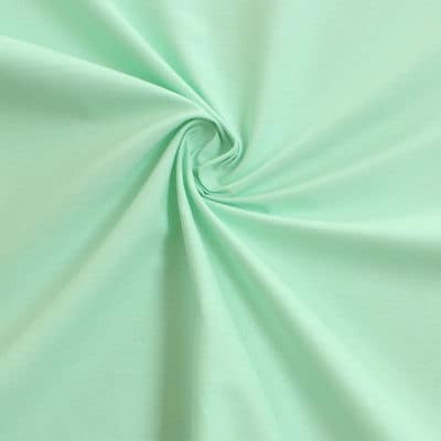 Tissu cretonne uni vert menthe