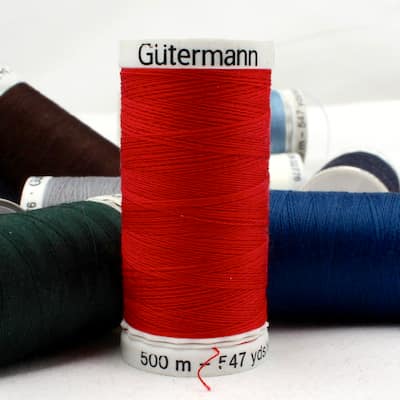 Red sewing thread