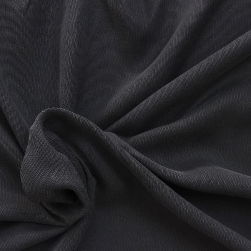 Fabric in cupro and viscose - plain slate grey