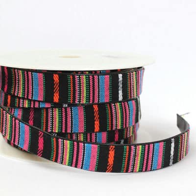 Polyester belt red and off-white