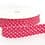 Bias binding with white dots - pink background 