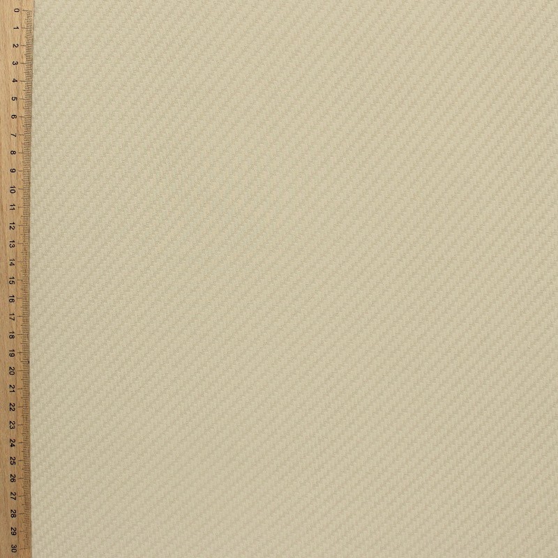 Satijn in polyester met roestkleurig cashmere design in een vlak van 77cm