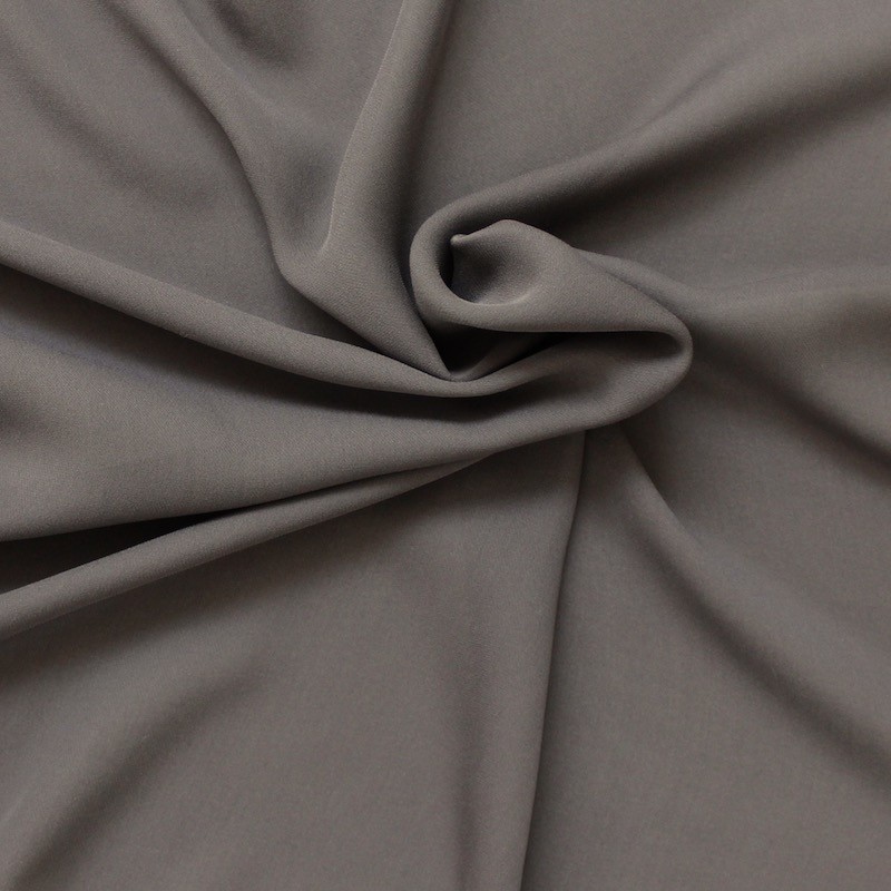 Silk veil in crêpe - antracite grey 