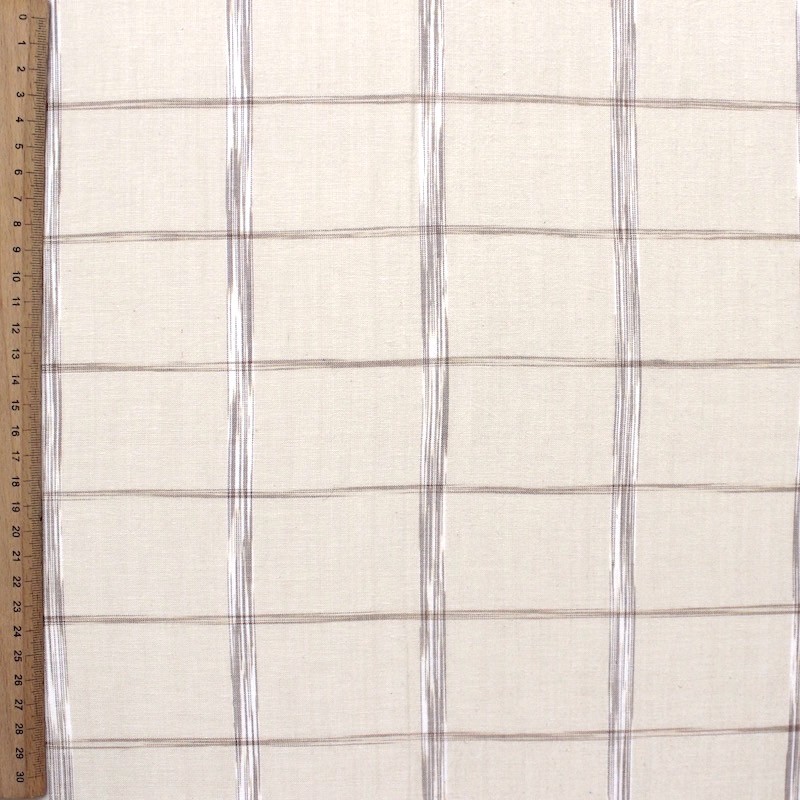 Checkered cotton fabric
