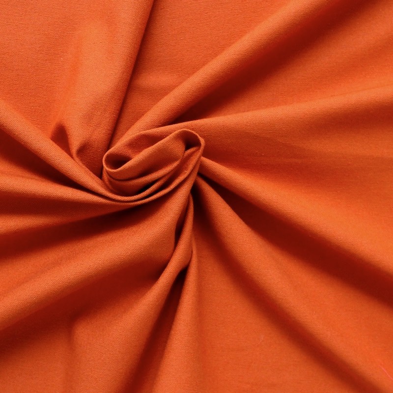 Brushed cotton fabric - pumpkin orange 