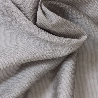 Light clothing fabric striped anthracite