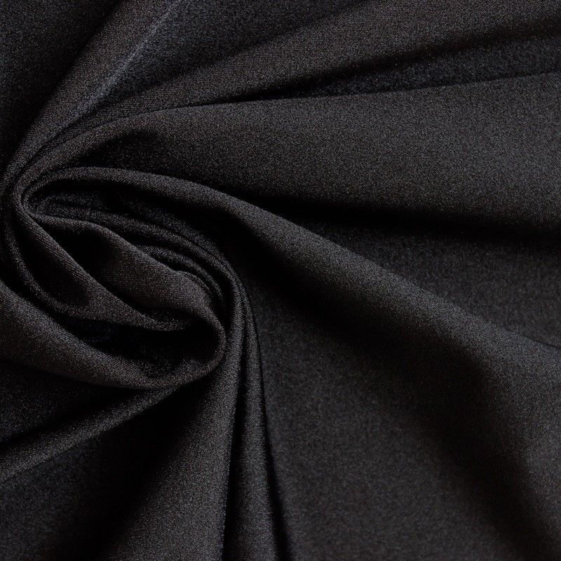 Tissu en lycra noir