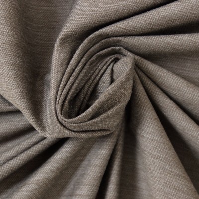 Tissu vestimentaire chiné brun taupe