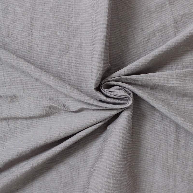 Tissu vestimentaire chiné gris
