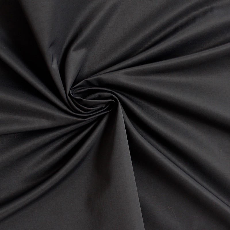 Light taffata fabric - satined black