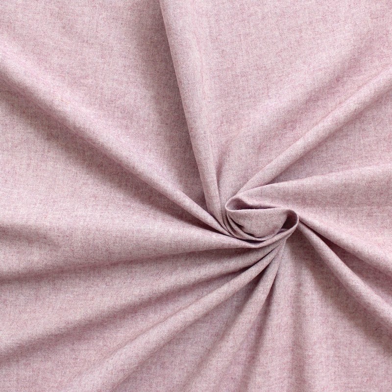 Tissu en coton gratté violet