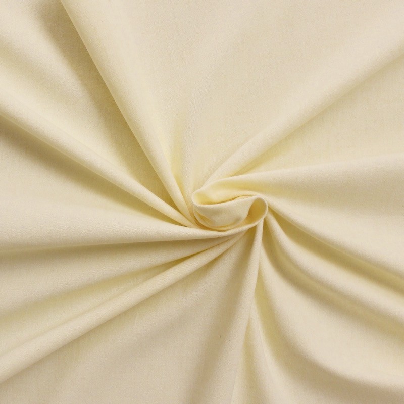Tissu en coton gratté jaune poussin
