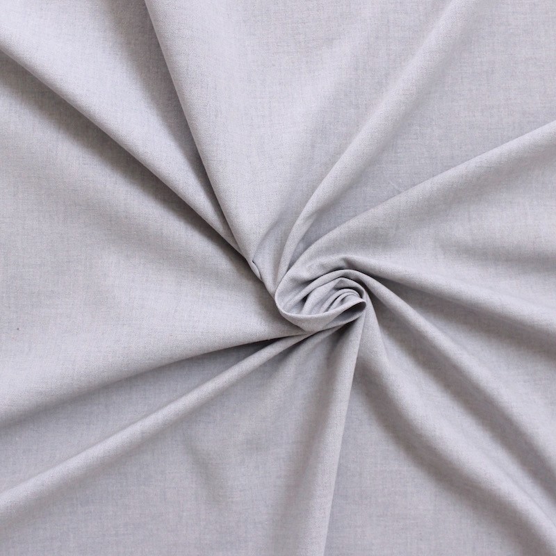Mottled cotton fabric - grey