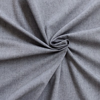 Tissu en coton chiné gris