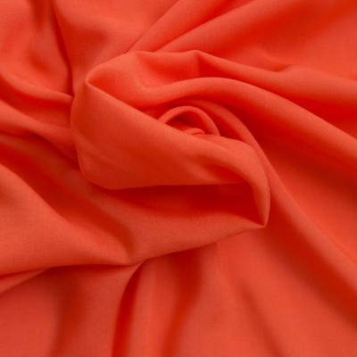 Lichte stof in rayon - rood/oranje