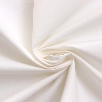 Tissu d'habillement blanc cassé stretch