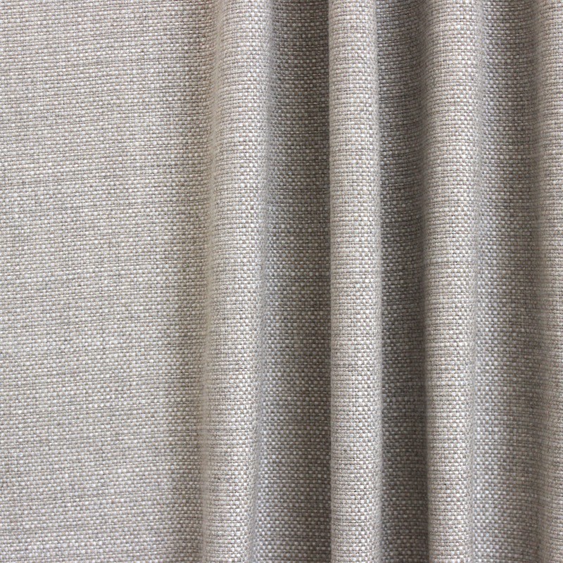 Tissu d'ameublement aspect lin chiné beige sable