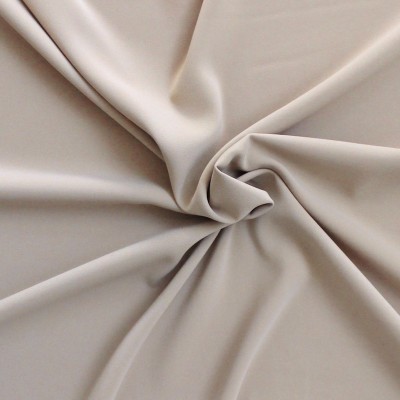 Stretch polyester veil - sand-colored