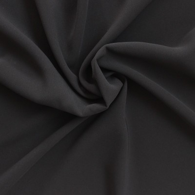 Woolen fabric plain dark blue almost black