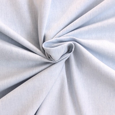 Brushed cotton fabric with herringbone pattern - grey-blue