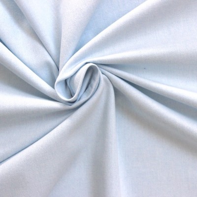 Brushed cotton fabric with herringbone pattern - ice blue