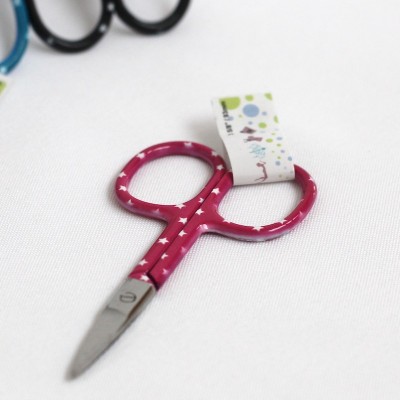 Purple embroidery scissors