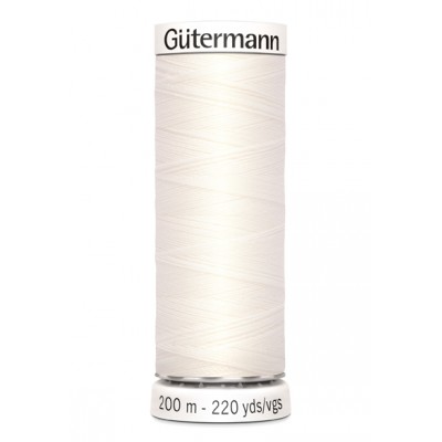 White sewing thread Gütermann 111