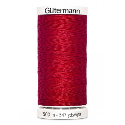 fil à coudre rouge 500m Gütermann 156
