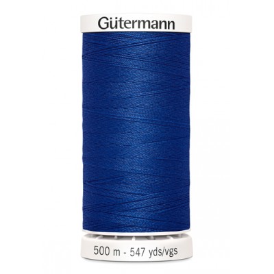 Fil à coudre bleu 500m Gütermann 214