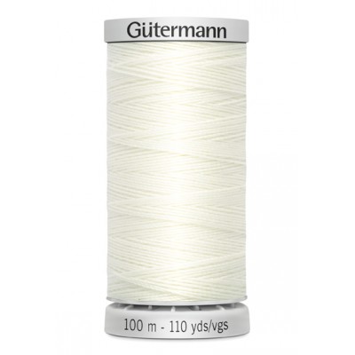 White Extra Strong sewing thread Gütermann 111