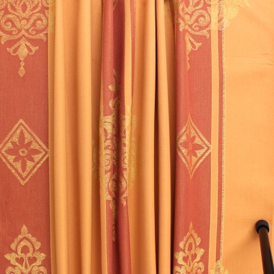Cloth of 3m "Provencal" fabric with large orange stripes