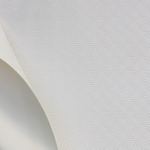 Protège-table de qualitè au motif coquelicot sur fond blanc bulgomme
