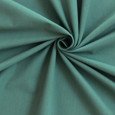 Cretonne fabric - plain sage green