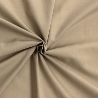 Voile de coton polyester sable