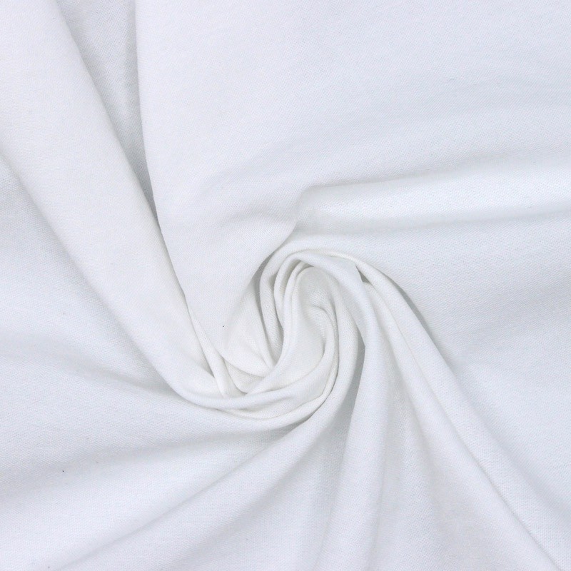 Fabric in cotton and polyester - white 